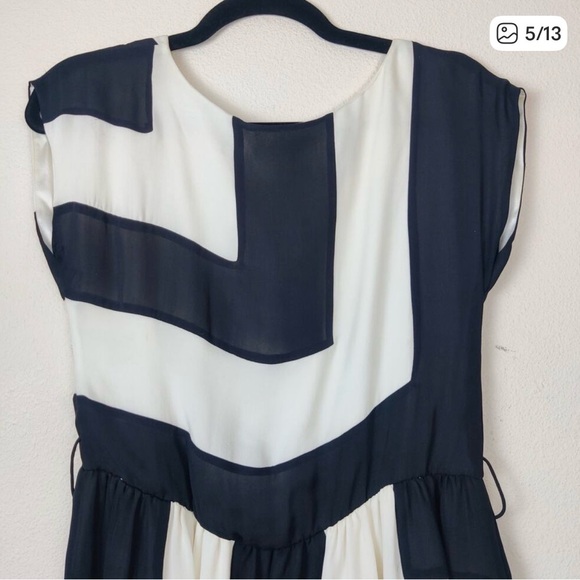 Alice + Olivia geometric, black & white dress - Picture 2 of 3